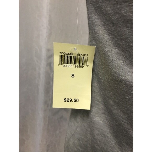 Lucky Brand T-Shirt Gray Blue Sleeves Trendy T-Shirt Size Small NWT - Picture 6 of 8